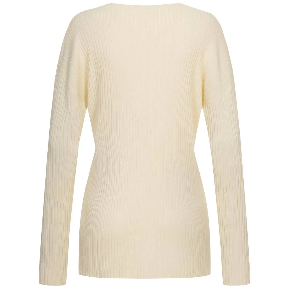 LACOSTE Flat Rib Crewneck Femmes Pull AF3145-CBQ 3 LACOSTE Flat Rib Crewneck Femmes Pull AF3145-CBQ – Image 3