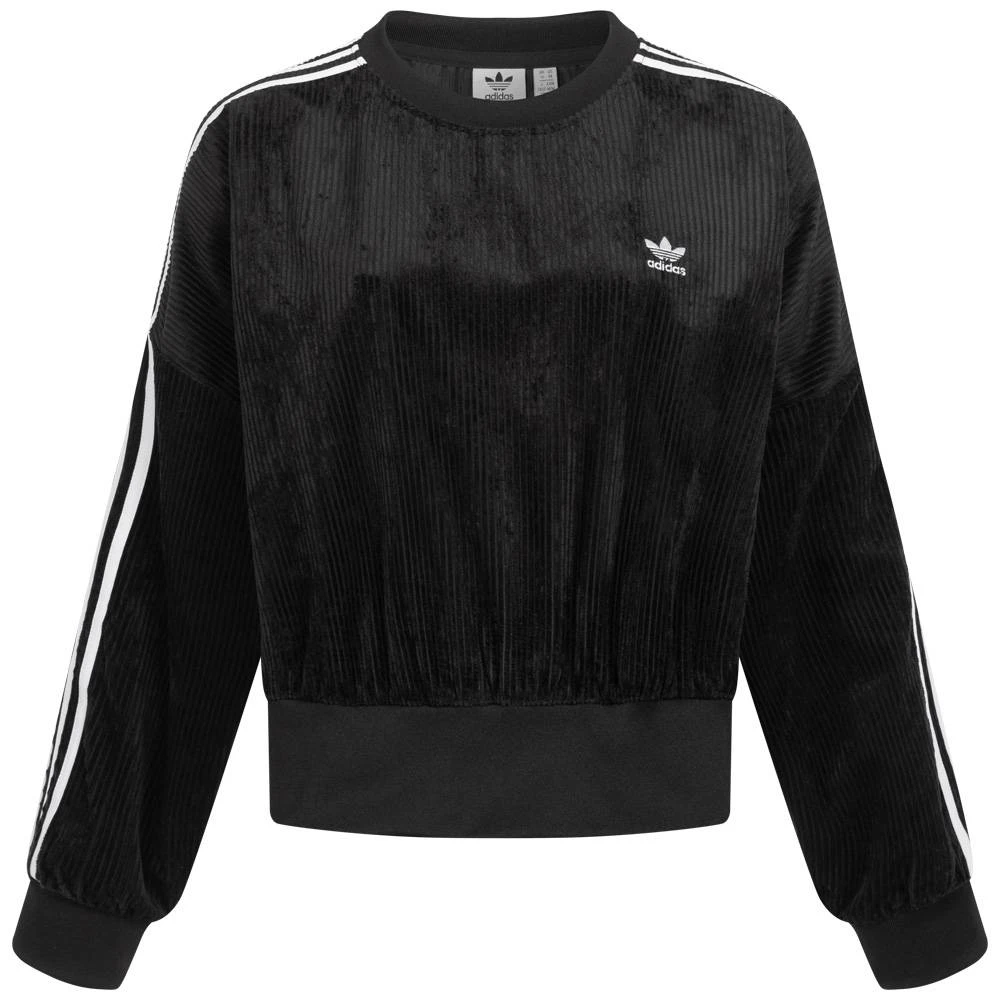 Adidas Originals Adicolor Classics Velour Oversize Femmes Sweat-shirt H37848 1 Adidas Originals Adicolor Classics Velour Oversize Femmes Sweat-shirt H37848