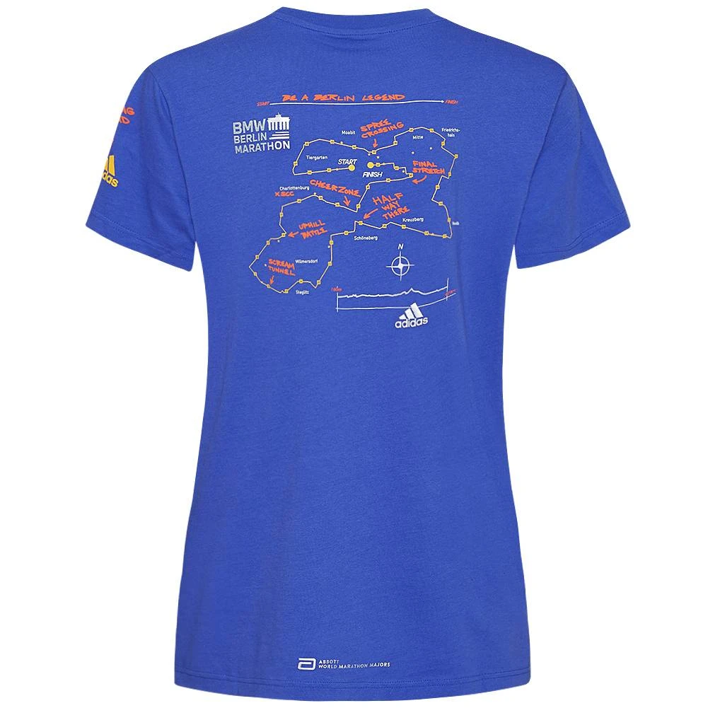Adidas BMW Berlin Marathon Map Graphic Femmes T-shirt H62492 3 Adidas BMW Berlin Marathon Map Graphic Femmes T-shirt H62492 – Image 3