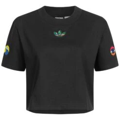 Coton Ligne Boutique 14 Adidas Originals Artist Logo Cropped Femmes T-shirt HA4705