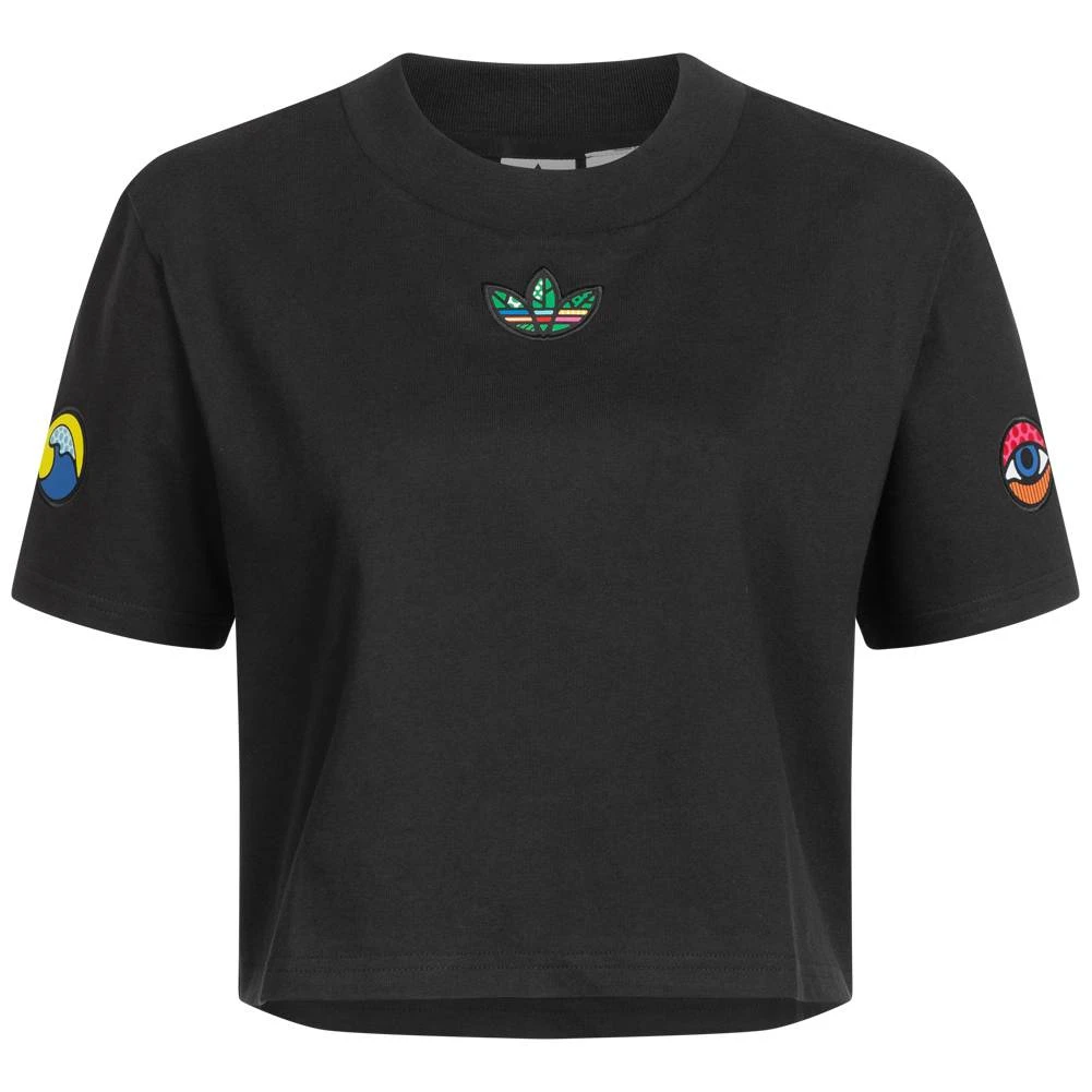 Adidas Originals Artist Logo Cropped Femmes T-shirt HA4705 1 Adidas Originals Artist Logo Cropped Femmes T-shirt HA4705