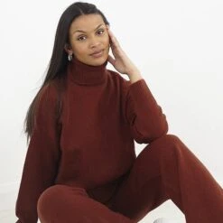 BRAVE SOUL Femmes Costume Pull Avec Col Roulé Et Pantalon LSET-248BRAKENE -Coton Ligne Boutique LSET 248BRAKENE 3 1280x1280