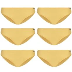 MONT EMILIAN "Lille" Femmes Slip Lot De 6 Jaune