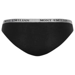MONT EMILIAN "Grenoble" Femmes Slip Paquet De 8 Noir -Coton Ligne Boutique ME 64 5 1280x1280