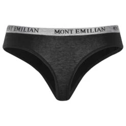 MONT EMILIAN "Colmar" Femmes String Lot De 8 Noir 11 MONT EMILIAN "Colmar" Femmes String Lot De 8 Noir -Coton Ligne Boutique ME 74 5 1280x1280