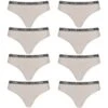 MONT EMILIAN "Colmar" Femmes String Lot De 8 Gris Clair