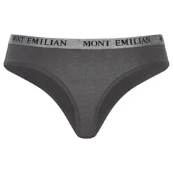 MONT EMILIAN "Colmar" Femmes String Lot De 8 Gris Foncé -Coton Ligne Boutique ME 76 5 1280x1280
