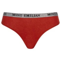 MONT EMILIAN "Colmar" Femmes String Lot De 8 Rouge -Coton Ligne Boutique ME 77 4 1280x1280